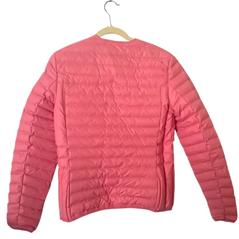 Hunter Pink Thin Down Layer Quilted Puffer‎ Jacket Coat S